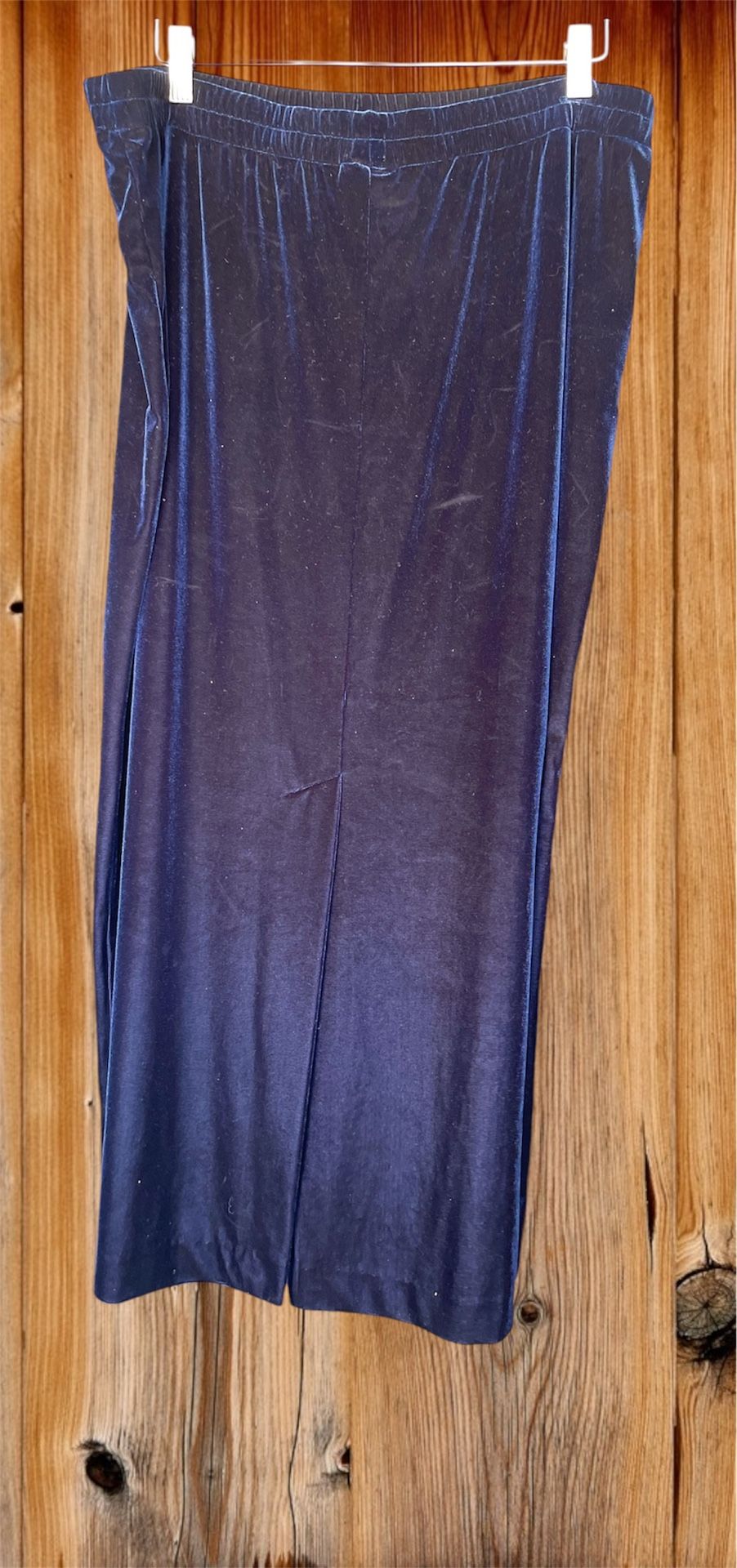 Women’s Blue Velvet Skirt