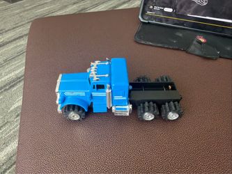 Schaper Stomper 4x4 Peterbilt Semis Semi Truck Rigs Blue Toy 1980s not tested