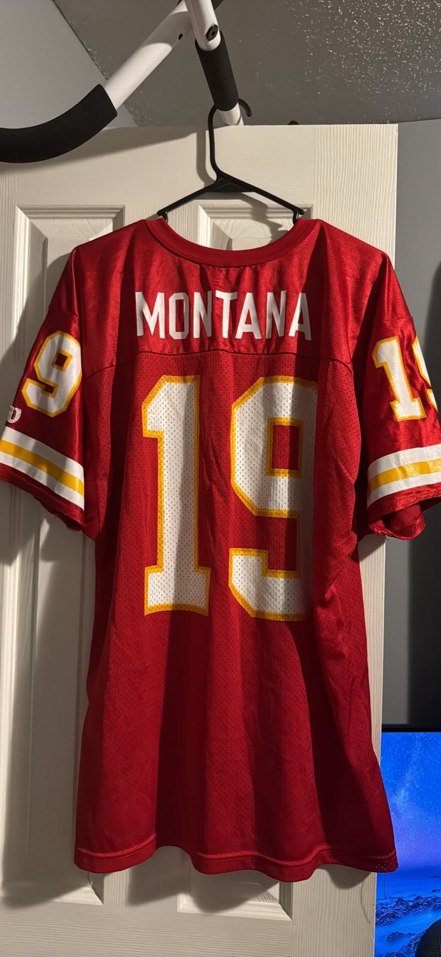 VINTAGE JOE MONTANA Kansas City Chiefs #19 JERSEY LARGE 