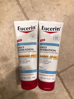 Eucerin Daily Hydration Spf 30 $5 each