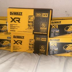 DEWALT XR Compact Router DCW600B ($120) + DCB2108 20V MAX PowerPack Battery ($80) – Brand New!