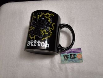 NEW XL Disney Stitch Glow In The Dark Electric Cup Mug Skeleton Halloween 20oz