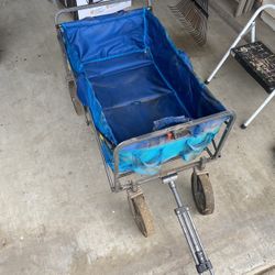 Blue Foldable Wagon 