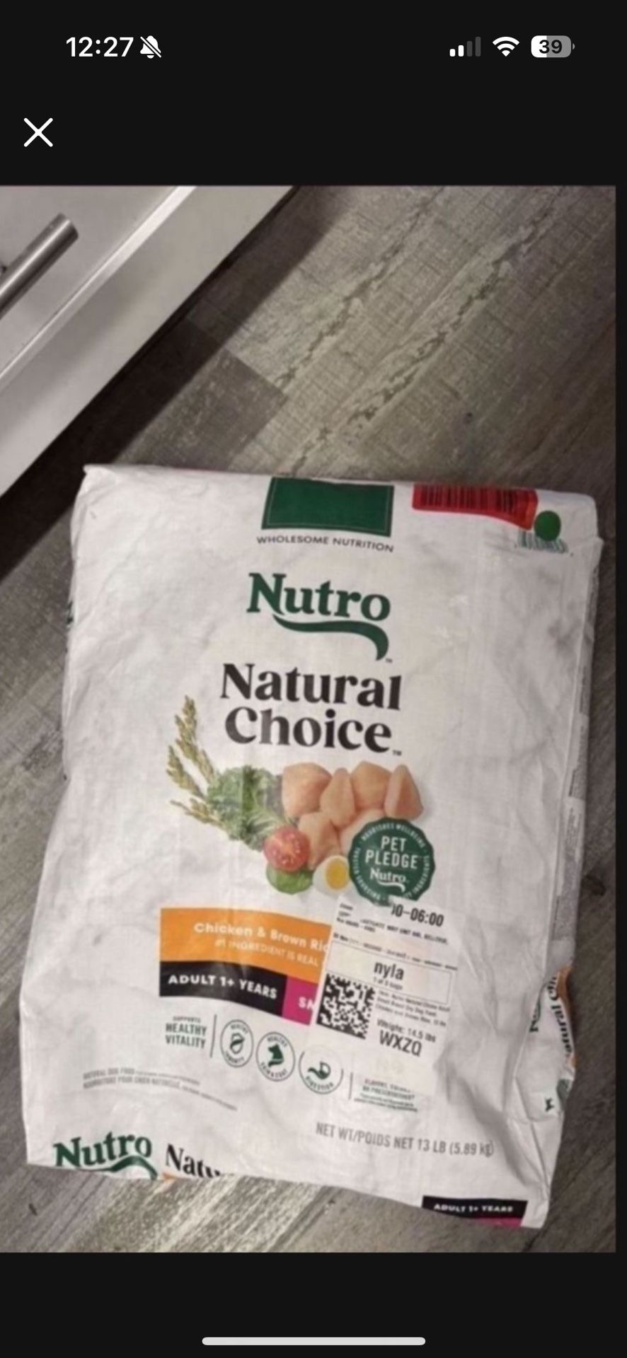 Adult Small Breed Dry Dog Food, Chicken and Brown Rice, 13 lbs.