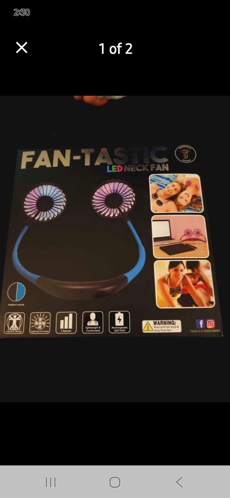 Led Neck Fan