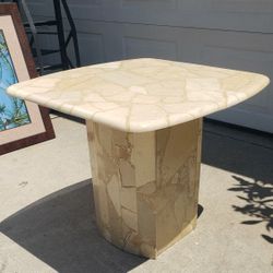 Vintage Marble Side Table 