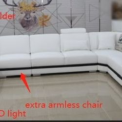 7 Set Living Room Leather Couch For Sale 