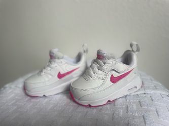 Toddler Nike Air Max | Sz 6c | laser white & fuchsia