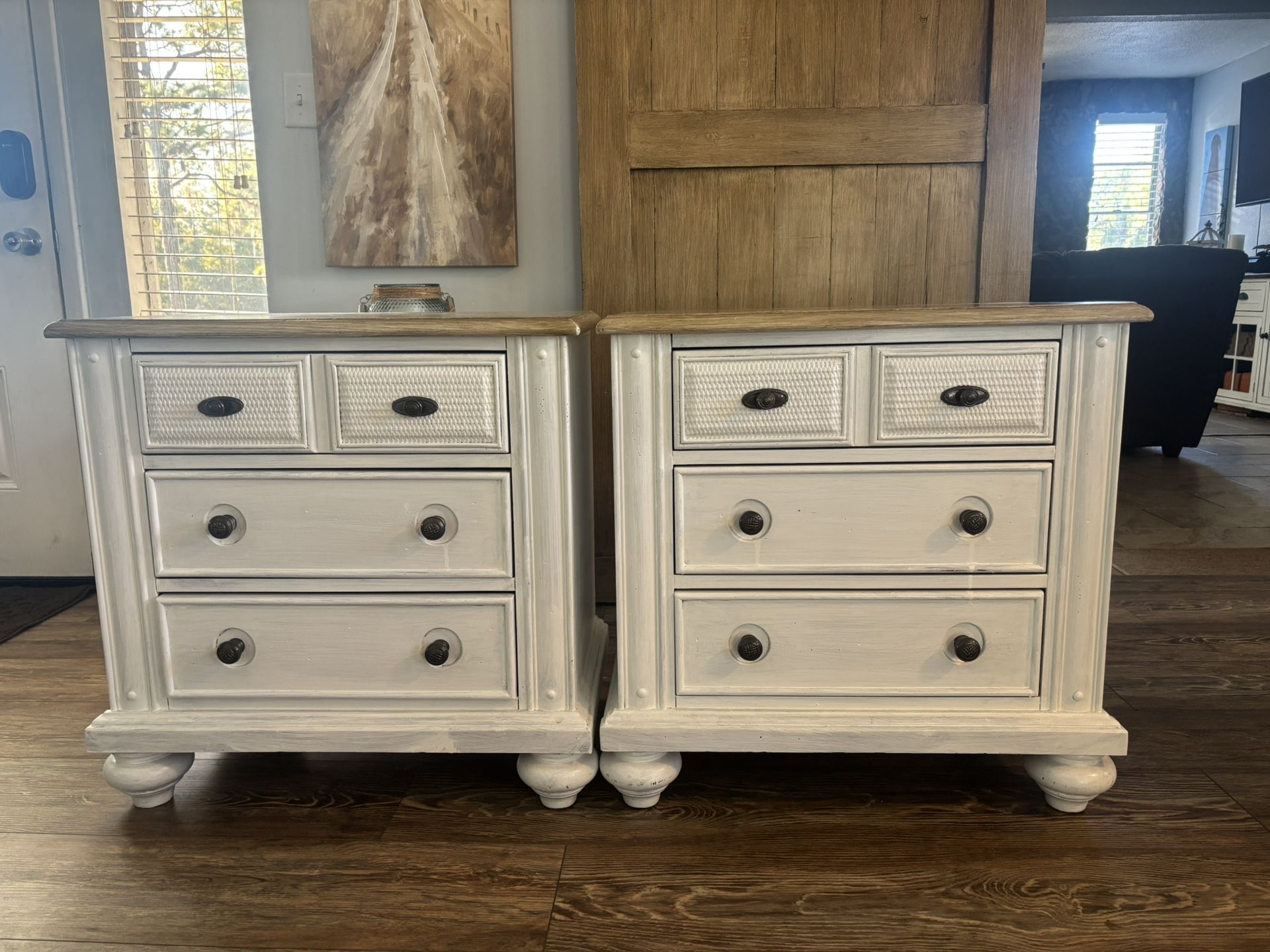 Set Of Nightstand/End Tables Custom Painted