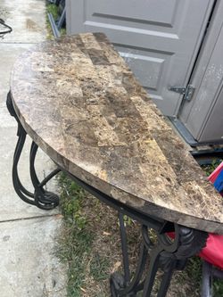 Half Round Table