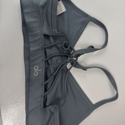 ALO Sunny Strappy Bra, Hunter, Women's S