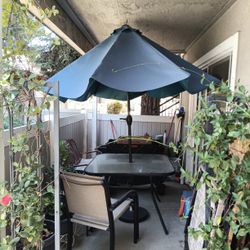 Patio Table With Umbrella 