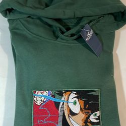 Deku Embroidered Hoodie Anime My Hero Academy