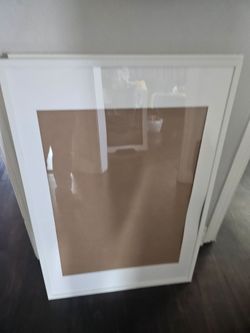 White picture frames