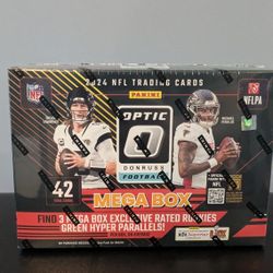 2024 NFL Optics Football Mega Box Green Hyper Parallels 