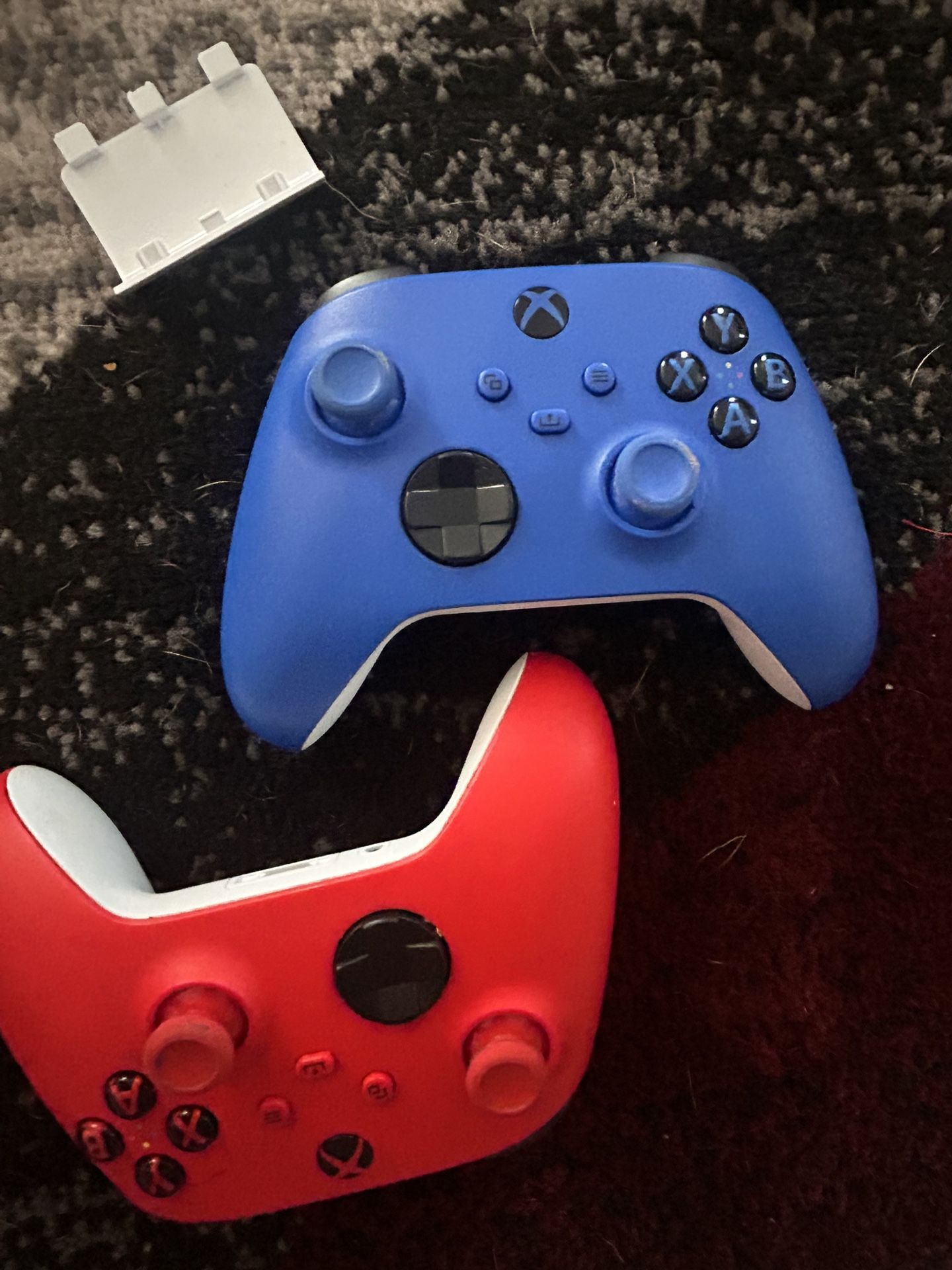 Blue + Red Xbox S Remote
