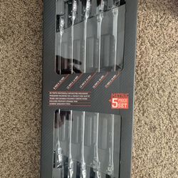 ICON Extra Long Professional Double Box Flex Ratcheting Wrench Set, 5 Piece -