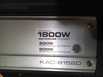 KENWOOD KAC-9152D 1800watts