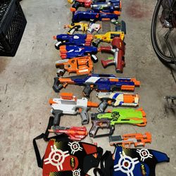 Nerf Guns and Rival Guns Collection 