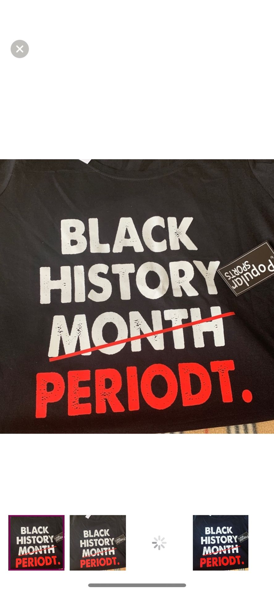 Black History Month PERIODT shirt XL