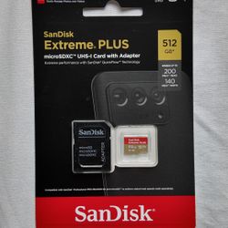 SanDisk Extreme PLUS 512GB Micro SD Card