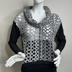 J. Ribkoff Net Holes Knit Women’s Top Actual 2026 - Size 8 / M