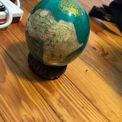 African Hand Made Small Globe 