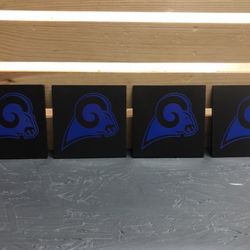 Custom Coasters For Drinks LA Rams Pittsburg Steelers