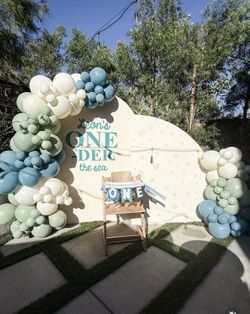 ONEder The Sea Balloon Backdrop