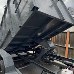 New SCISSOR LIFT Hydraulic Dump Trailer 8x4x12 💠