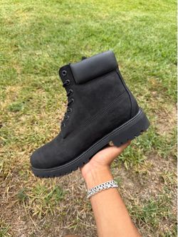 Timberland 6” Boot “Black Nubuck Premium” Size 9 Men
