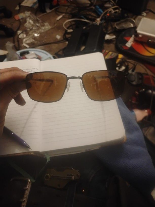 Oakley Squire Wire Sunglasses Polarized Lenses Like New