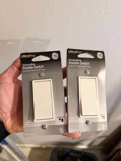GE UltraPro Grounding Paddle Switch – 2 switches