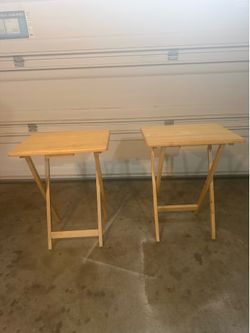TWO  FOLDING TABLE