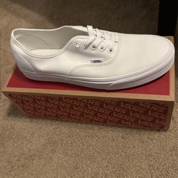 White Vans Size 11