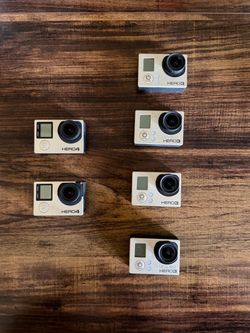 GoPro Camera Lot — Six Cameras — HERO3 & HERO4 — $110