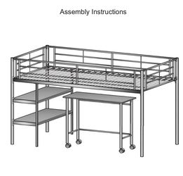 Metal Loft Bed Shelves