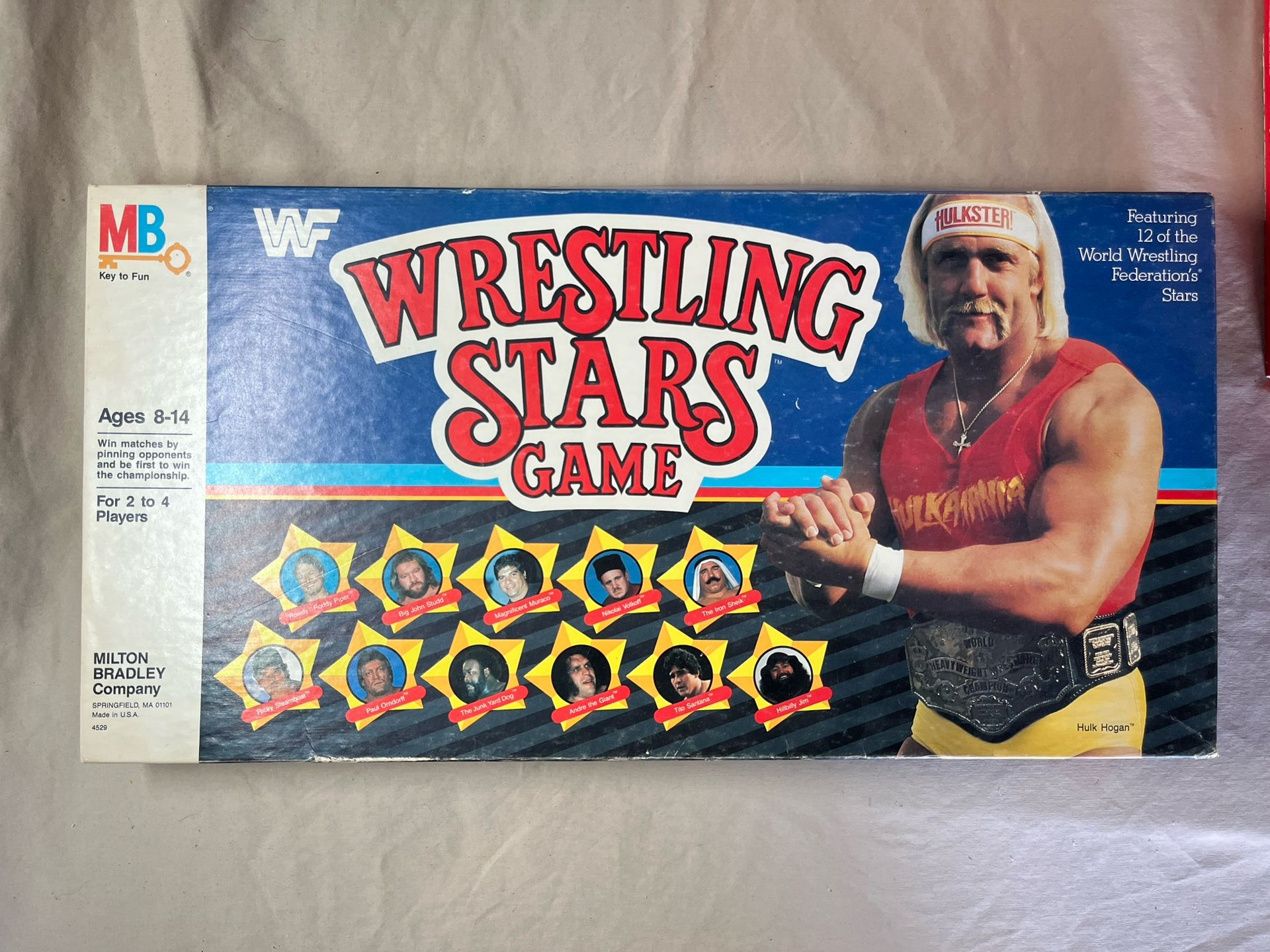 Hulk Hogan Wrestling Stars Game 1985 Copyright