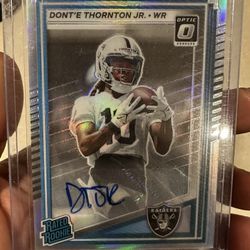 Raiders Dont'e Thornton Jr Autograph