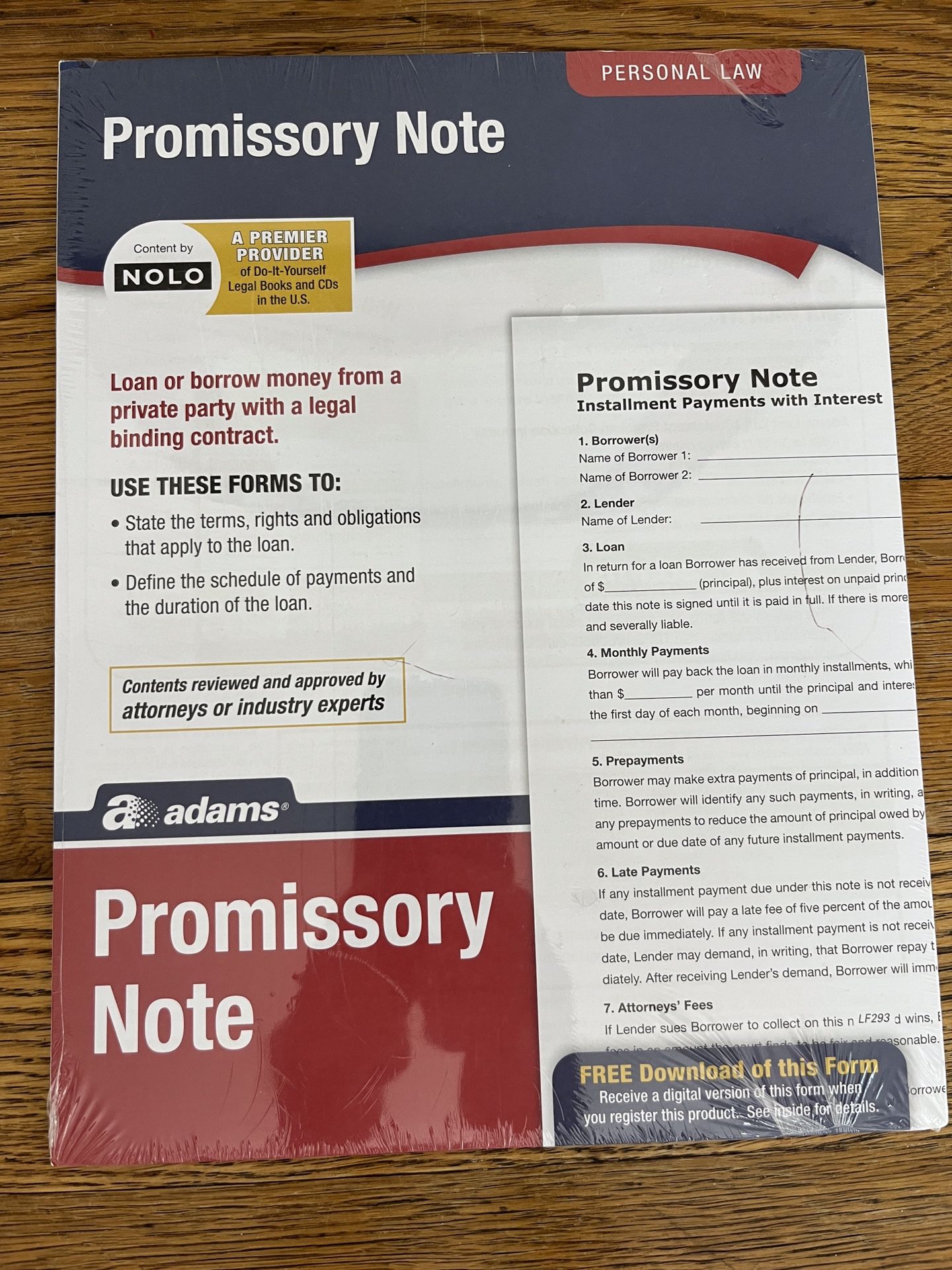 NOLO a promissory note