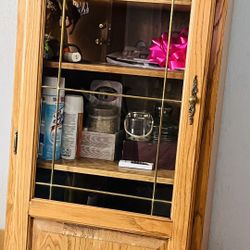 Shelving W Glass Door