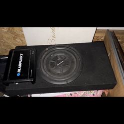 Rockford Fosgate Subwoofer In Box W/ 1 Channel Amp. 