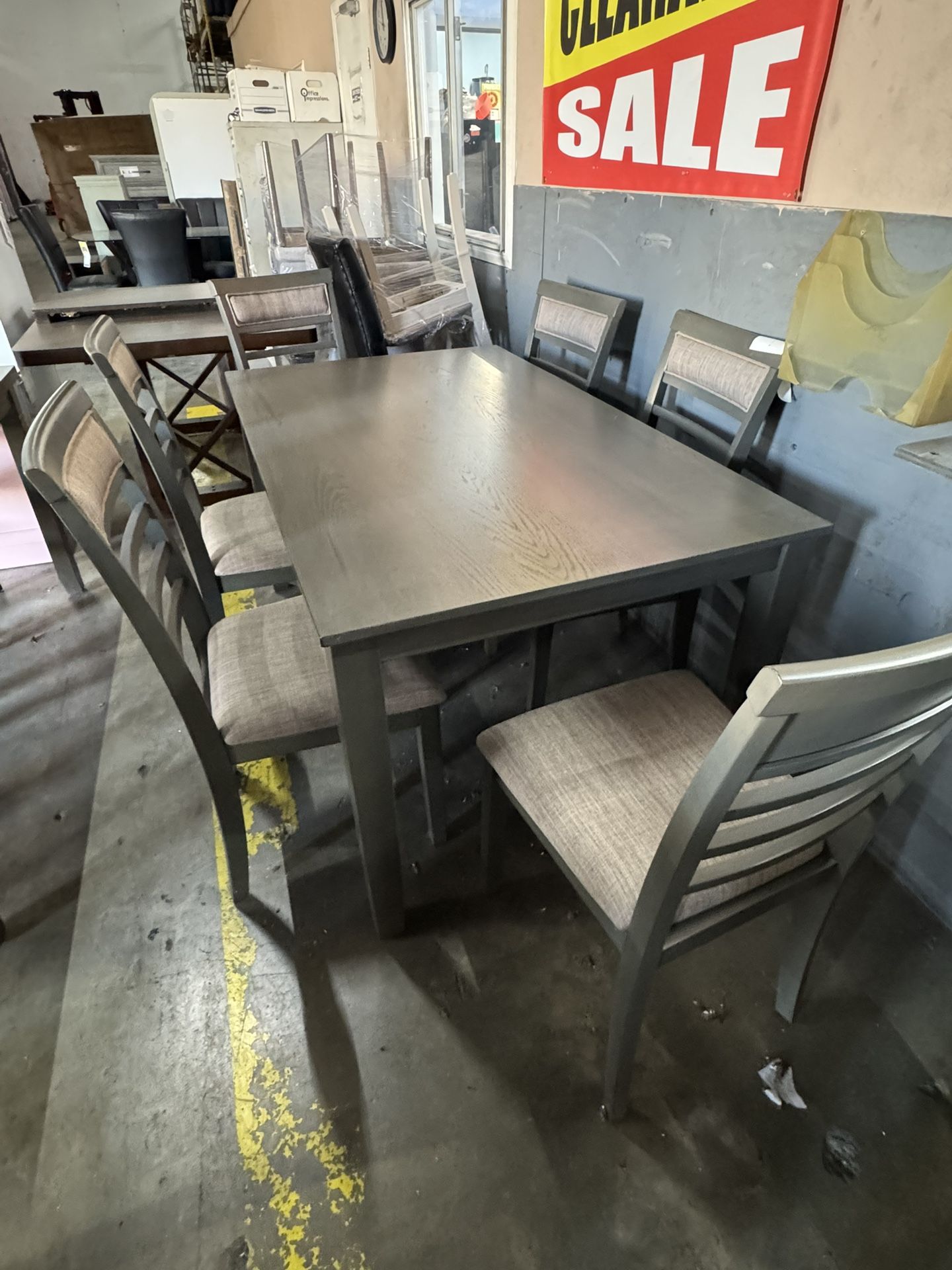 Brand New Solid Wood Dining Set (Table and 6 Chairs)