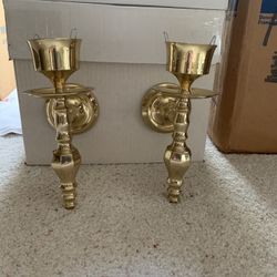 Brass Wall Candle Sconces