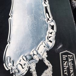 Large Silver Plated Tray