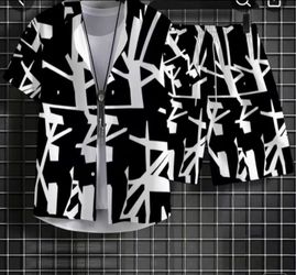 Men's design shorts set 2XL