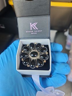 Onyx Cluster Ring