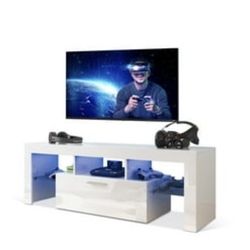 TV STAND with LED lights- BRAND NEW IN BOX