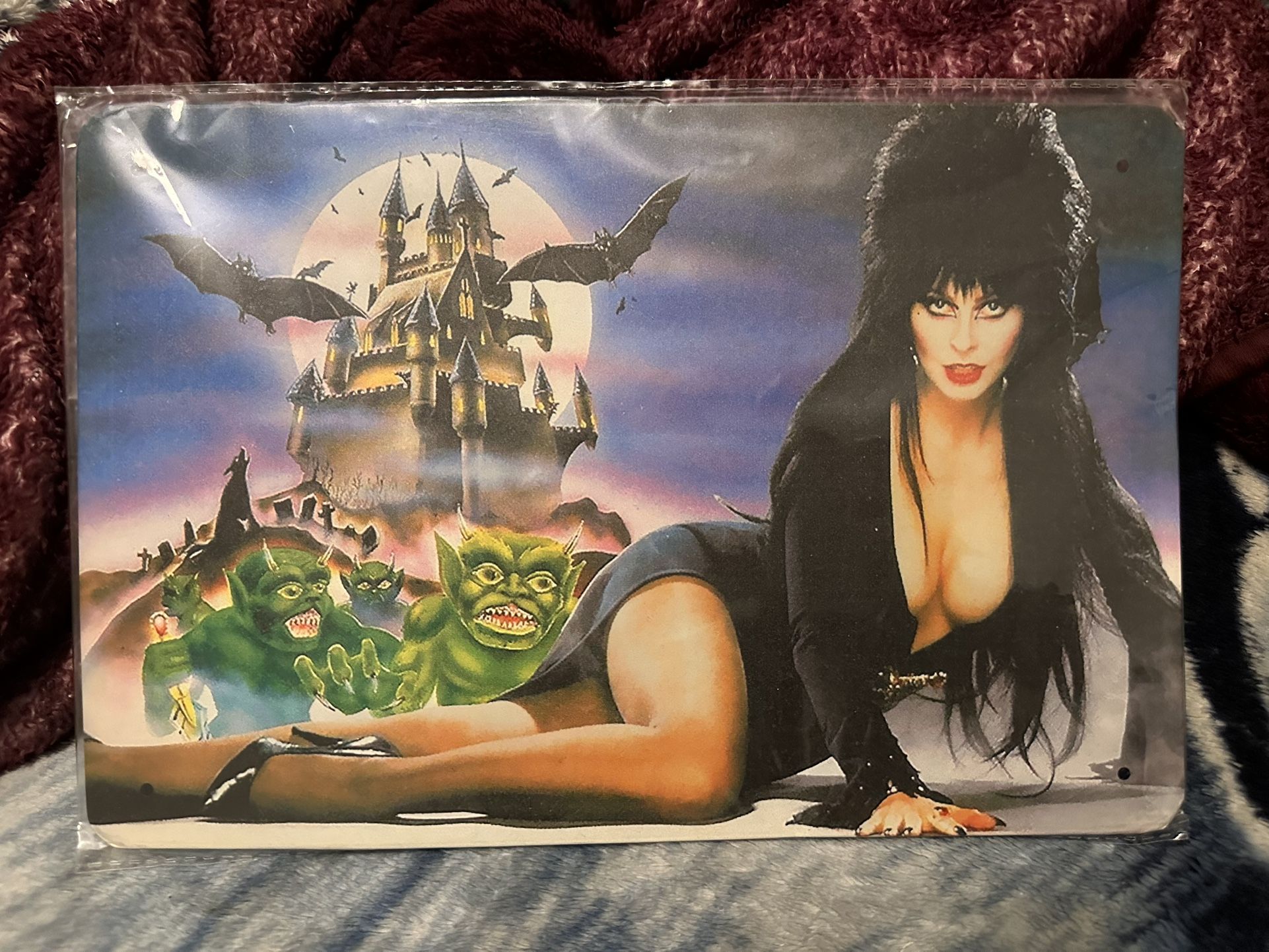 Elvira Metal Sign