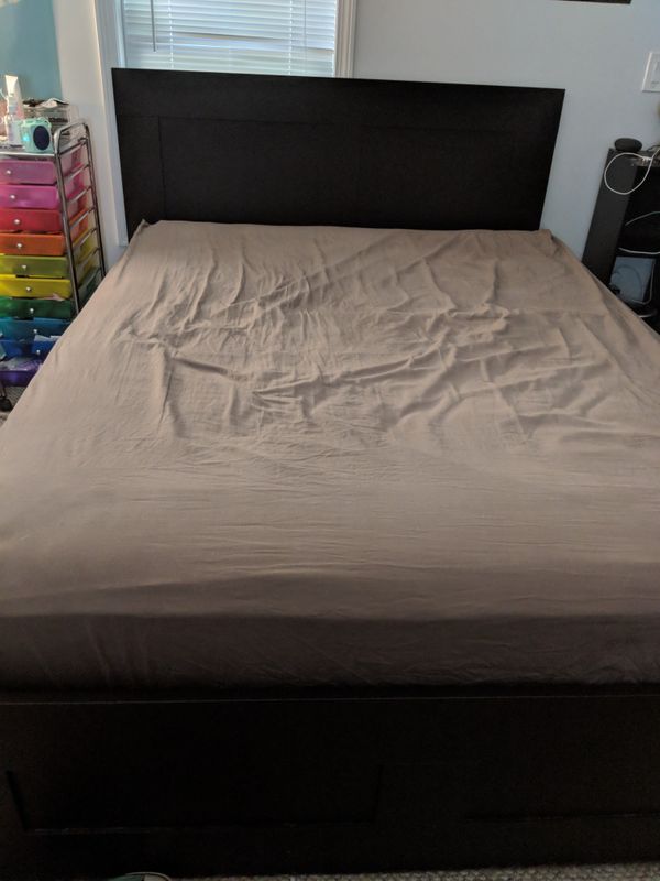 Brimnes Ikea Queen Bed Frame No Mattress For In Farmington Brimnes Ikea Queen Bed Frame No Mattress